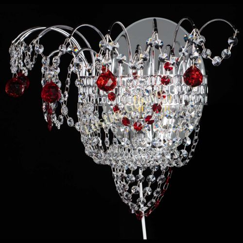 Бра Агата №3 красная в Екатеринбурге Гусь Хрустальный