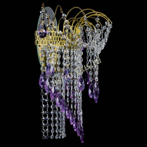 Бра Агата №4 под бронзу Фиолетовая в Екатеринбурге Гусь Хрустальный