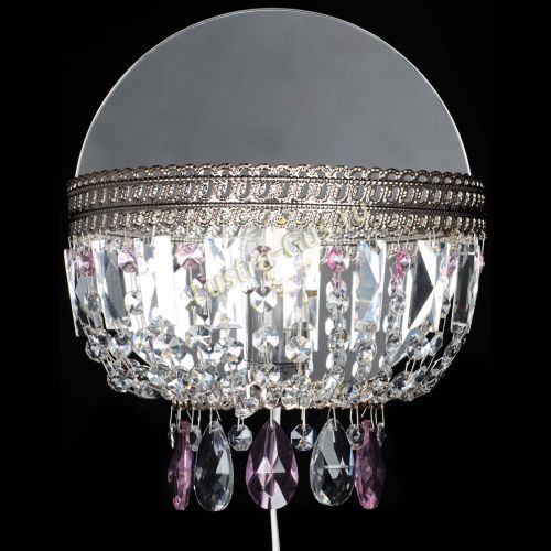 Бра Флоренция журавлик розовая в Екатеринбурге Гусь Хрустальный