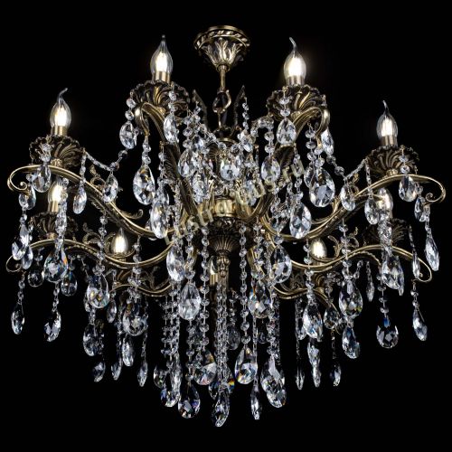 Люстра бронзовая Милана №9 журавлик в Екатеринбурге Гусь Хрустальный