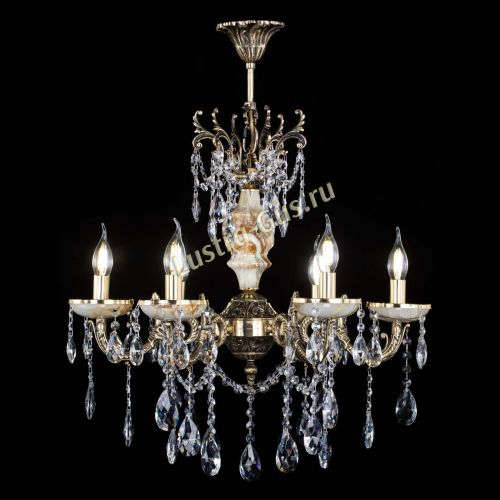 Люстра бронзовая Оникс №6/2 журавлик в Екатеринбурге Гусь Хрустальный
