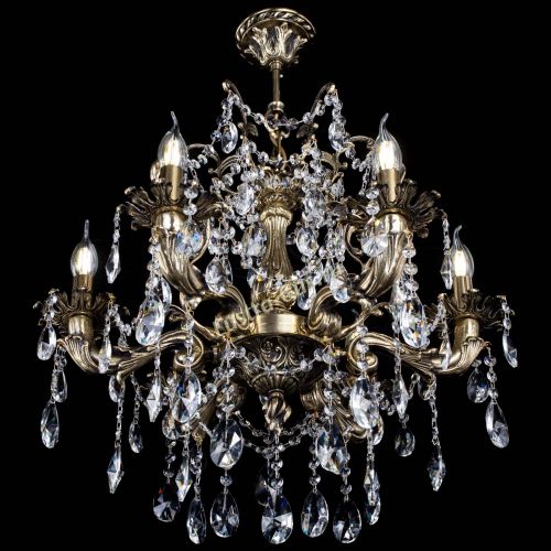 Люстра бронзовая Селена №6/2 лучик в Екатеринбурге Гусь Хрустальный