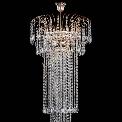Люстра Агата Венеция №3 длинная в Екатеринбурге Гусь Хрустальный