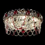 Люстра Хрустальный Каскад Ажур красный в Екатеринбурге Люстра Хрустальный Каскад Ажур красный в Екатеринбурге