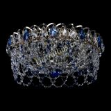 Люстра Хрустальный Каскад Ажур синий в Екатеринбурге