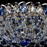 Люстра Хрустальный Каскад Ажур синий в Екатеринбурге