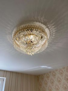 Люстра Хрустальный Каскад Перо в Екатеринбурге отзыв и фото покупателя
