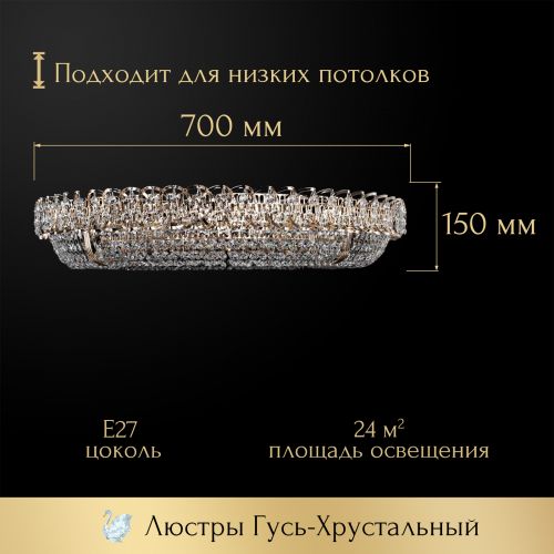 Люстра Кольцо оптикон в Екатеринбурге Гусь Хрустальный
