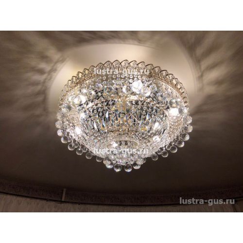 Люстра Водопад шар в Екатеринбурге Гусь Хрустальный