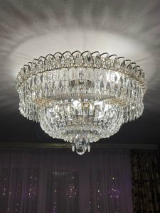 Люстра Хрустальный Каскад Перо в Екатеринбурге отзыв и фото покупателя